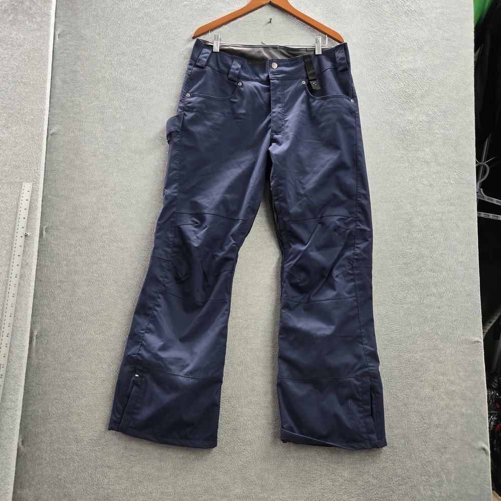Dakine Men Snow Pants L Navy Blue Cargo Ski Snowboard 32" Inseam